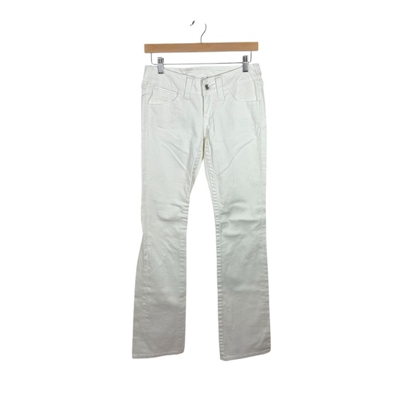 VINTAGE True Religion Sample Sale Women’s Slim Bootcut Jeans White 28 - Picture 1 of 11